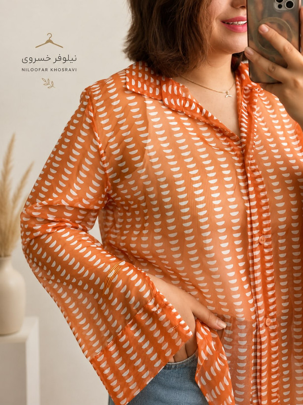 شومیز زنانه حریر کد40513